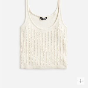Jcrew Embellished vintage rib tank top
